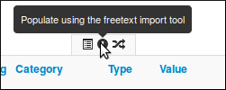 freetext import step 1